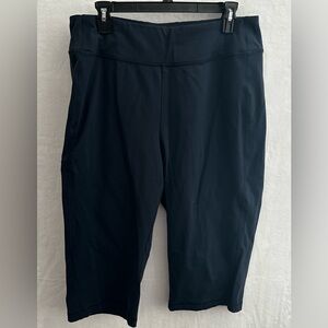 Duluth Trading Co Women’s Leggings Size L Dark Blue Performance Yoga Pants